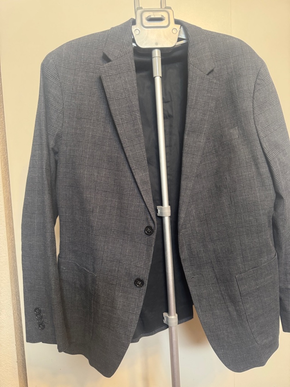 Banana Republic Men's Gray Plaid Sport Coat